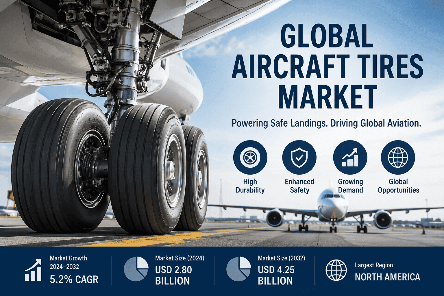 Global Aircraft Tires Market: Key Opportunities & Forecast 2032